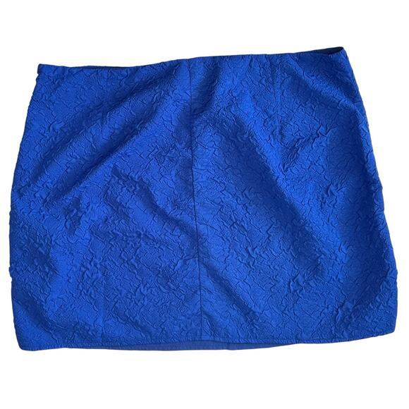 NWT Lulus Textured Bodycon Mini Skirt Cobalt Blue Size XL - Picture 8 of 10